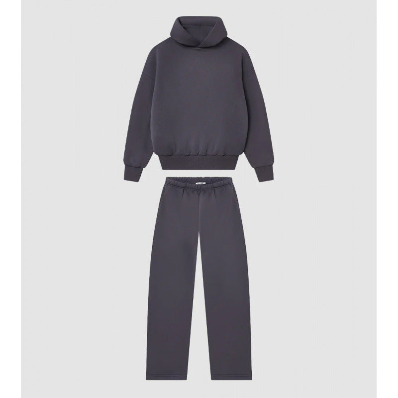 Women's Cozy Sweatshirt and Pants Set with High Collar and Casual Fit Lune London