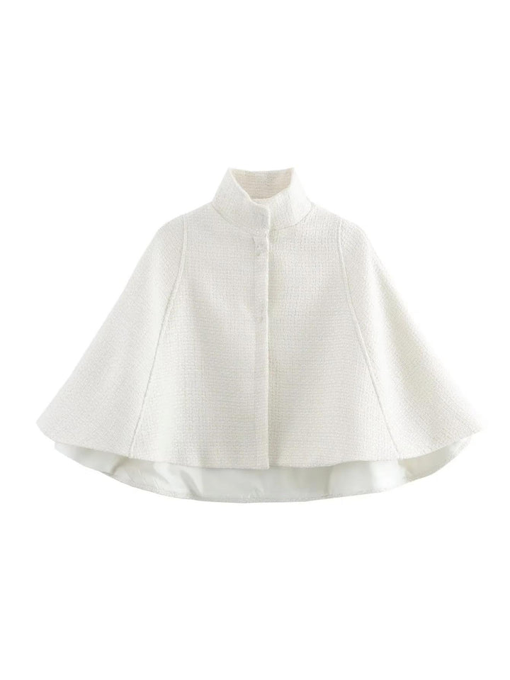 Elegant coat jacket for women in structured fabric Amarae
