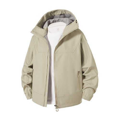 Ladies High-Collar Transitional Jacket with Functional Zipper Pockets Amarae