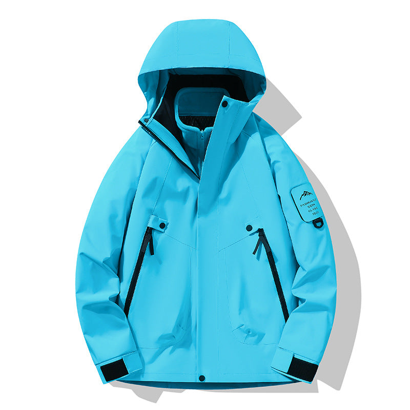 Unisex Waterproof, Breathable Hardshell Outdoor Jacket with Hood Amarae
