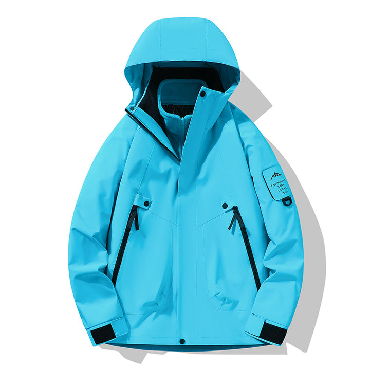 Unisex Waterproof, Breathable Hardshell Outdoor Jacket with Hood Amarae