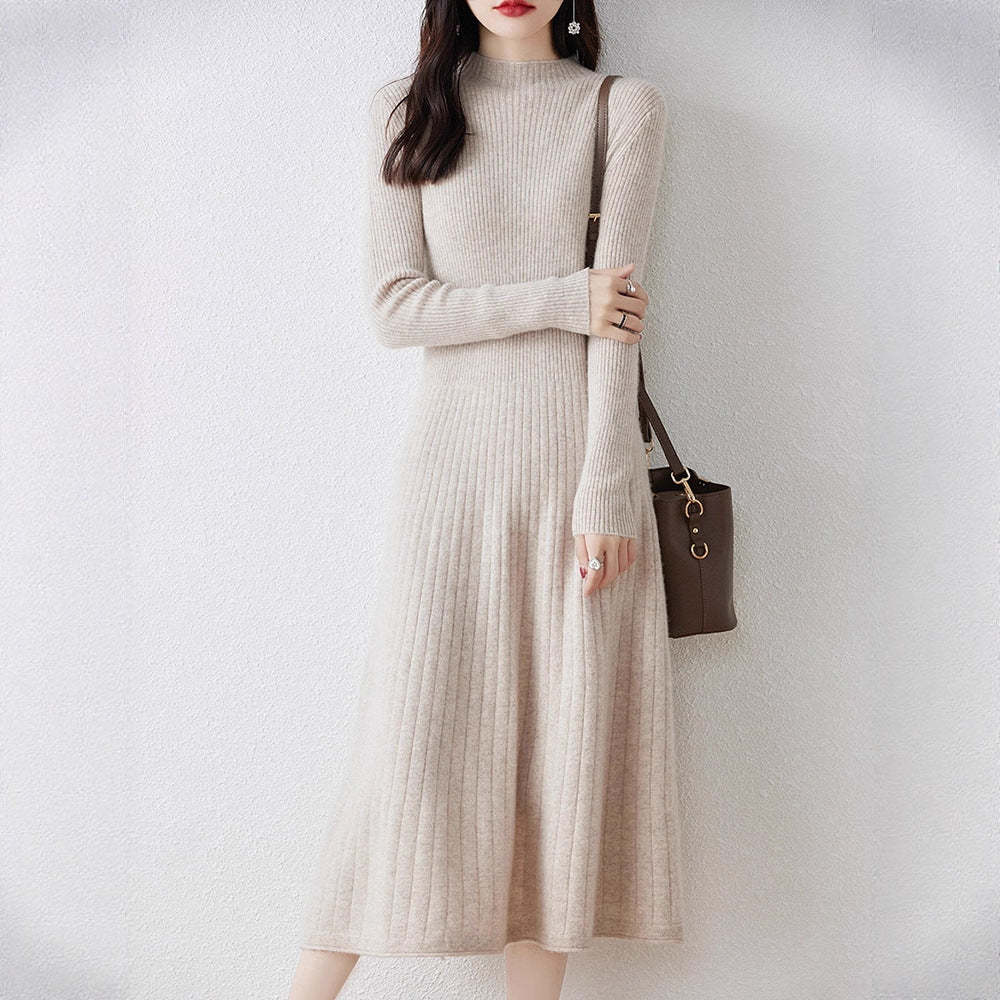 Ribbed knit dress for women with elegant design Lune London