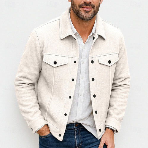 Stylish utility jacket for men with padded pockets Amarae