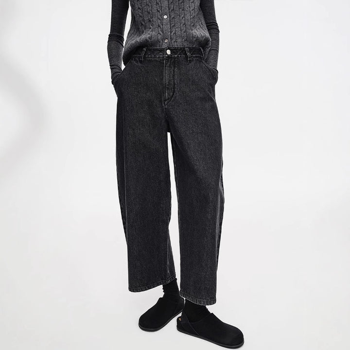 Jeans larges pour femmes à taille haute Chic & Stil