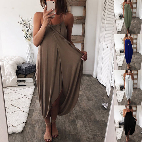Amarae adjustable draped maxi dress for women