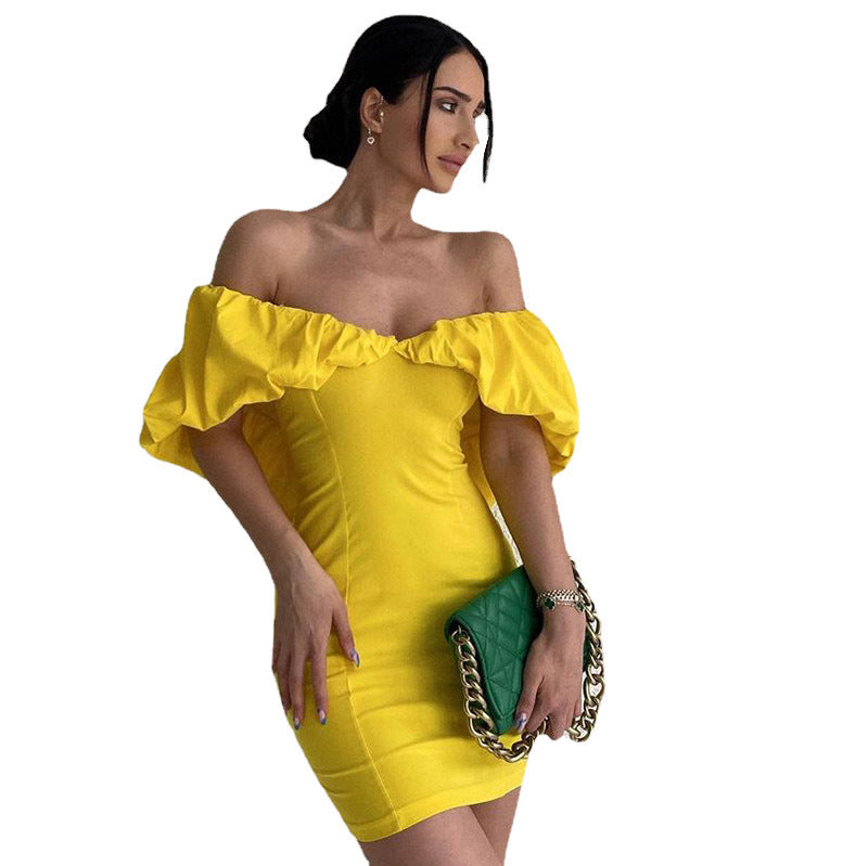 Mini wedding dress for women with voluminous sleeves Lune London