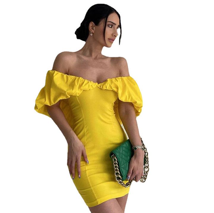 Mini wedding dress for women with voluminous sleeves Lune London