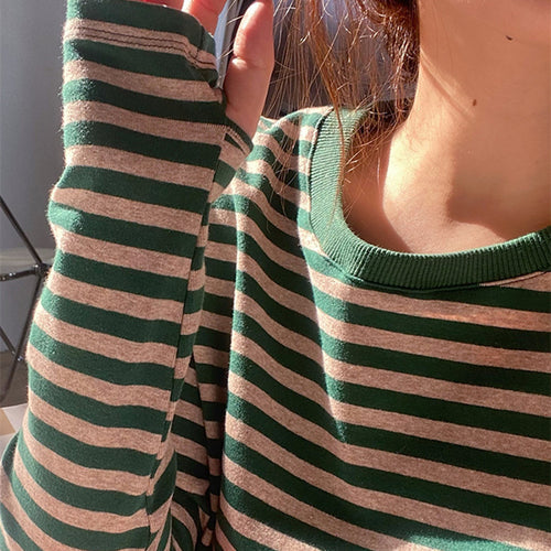Ladies striped long sleeve shirt Chic & Stil