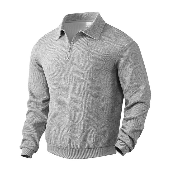 Fine knit pullover for men with high collar Lune London