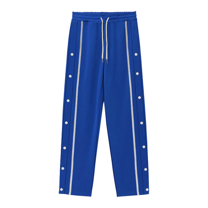 Men's sports training pants with snap button details Lune London