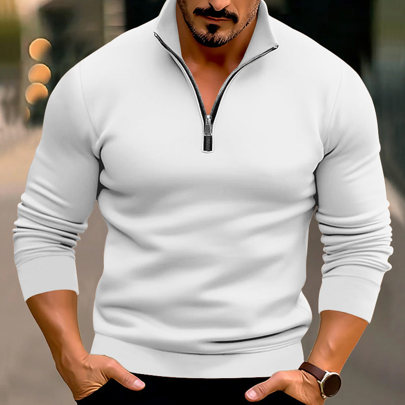Men's sweatshirt with half zipper Lune London