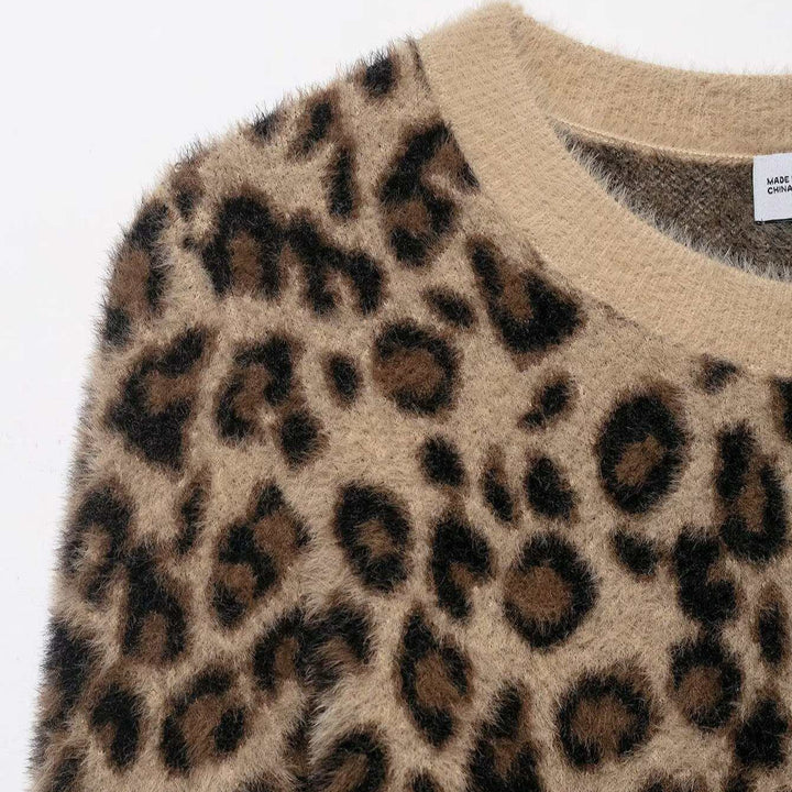 Pull confortable pour femme au look léopard Chic & Stil