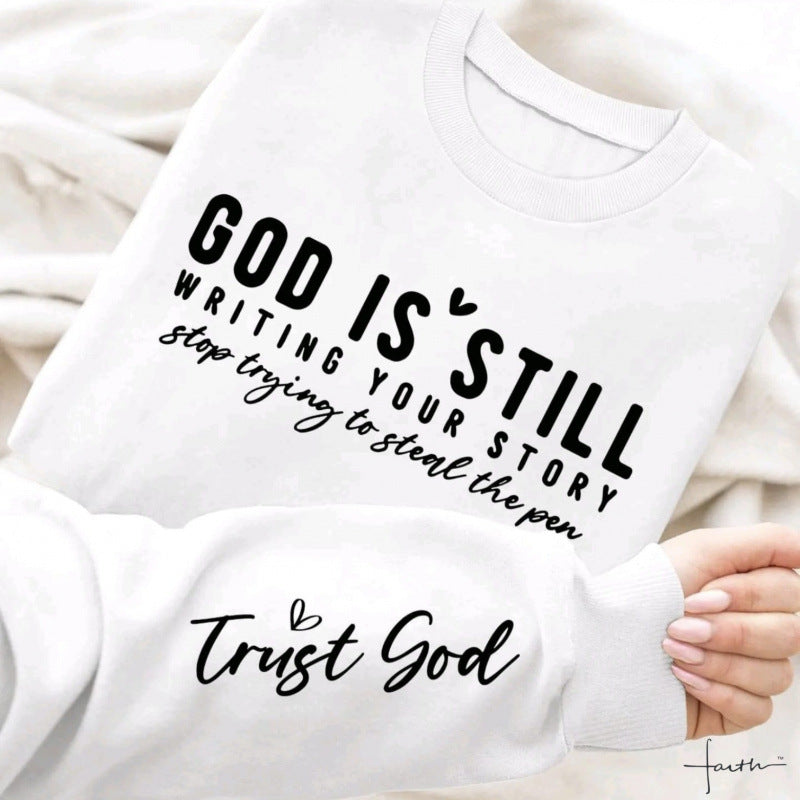 Women’s sweatshirt with inspiring lettering and soft material Lune London