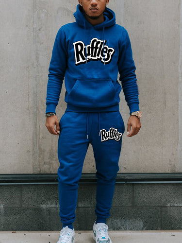 Men's comfortable hoodie and jogger set with striking logo Amarae