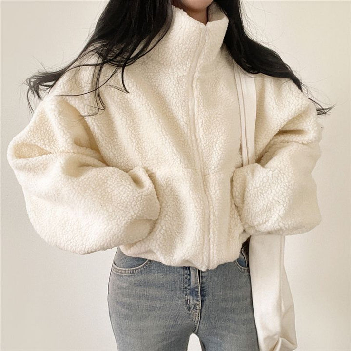 Women Oversized Fleece Jacket Chic & Stil