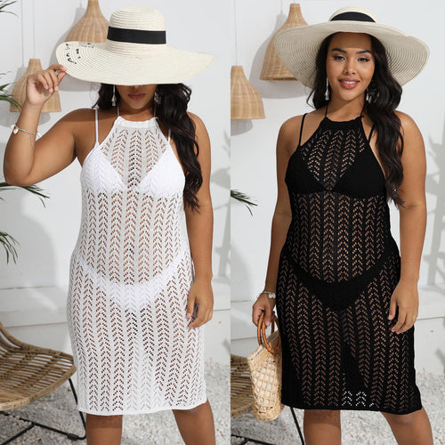 Women Elegant Beach Towel Crochet Chic Dress and Style