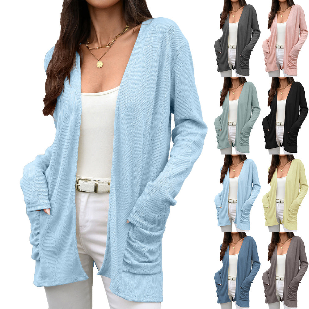 Lune London textured surface wrap jacket for women