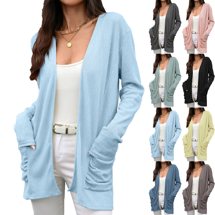 Lune London textured surface wrap jacket for women