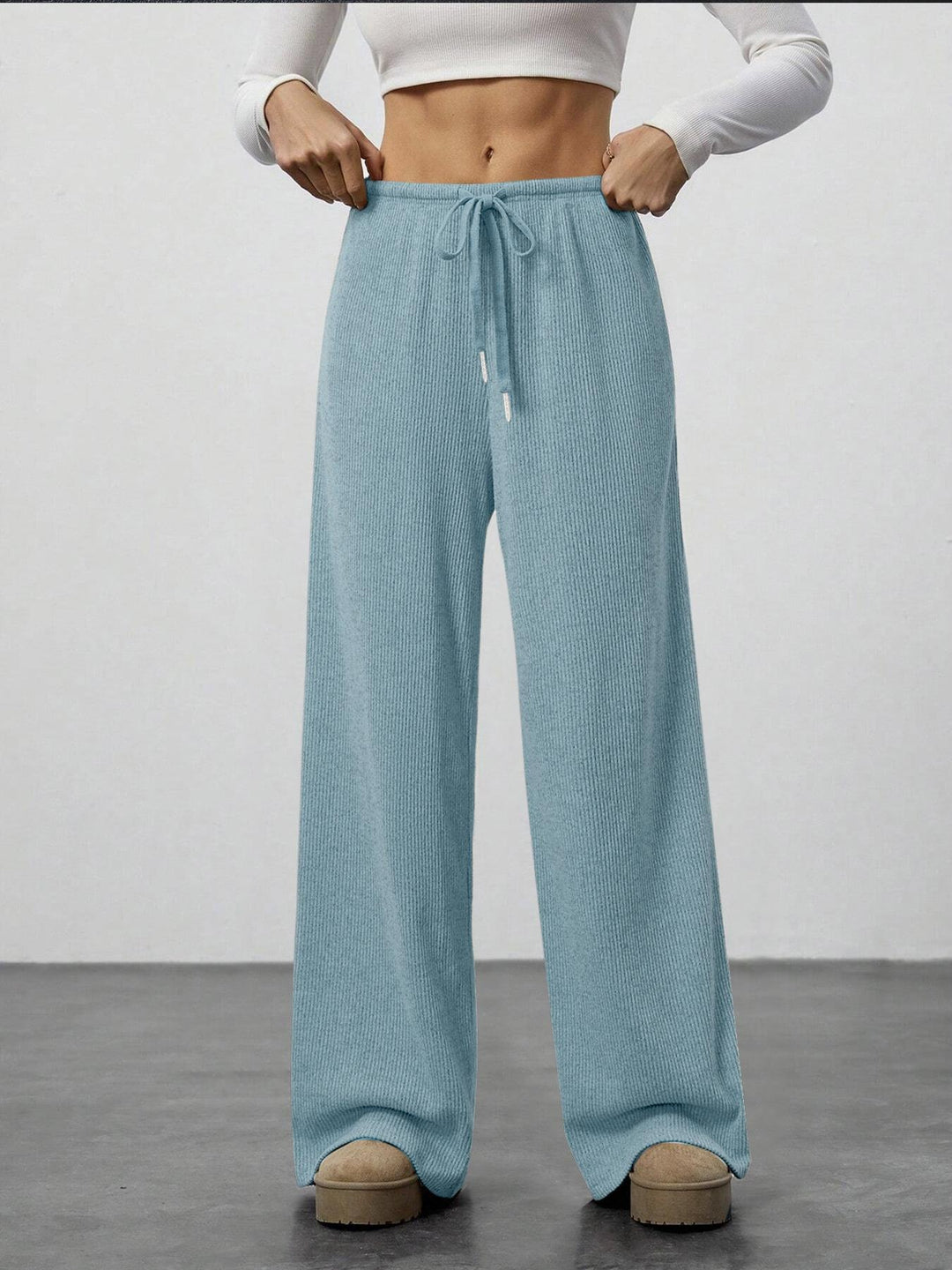 Pantalon en tricot ample pour femmes Chic & Stil