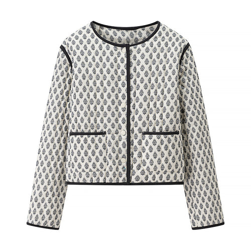 Veste matelassée pour femmes avec motif tendance et poches pratiques Chic & Stil