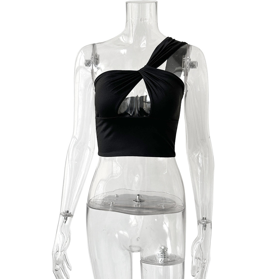 Women's Crop Top with Knot Details Lune London