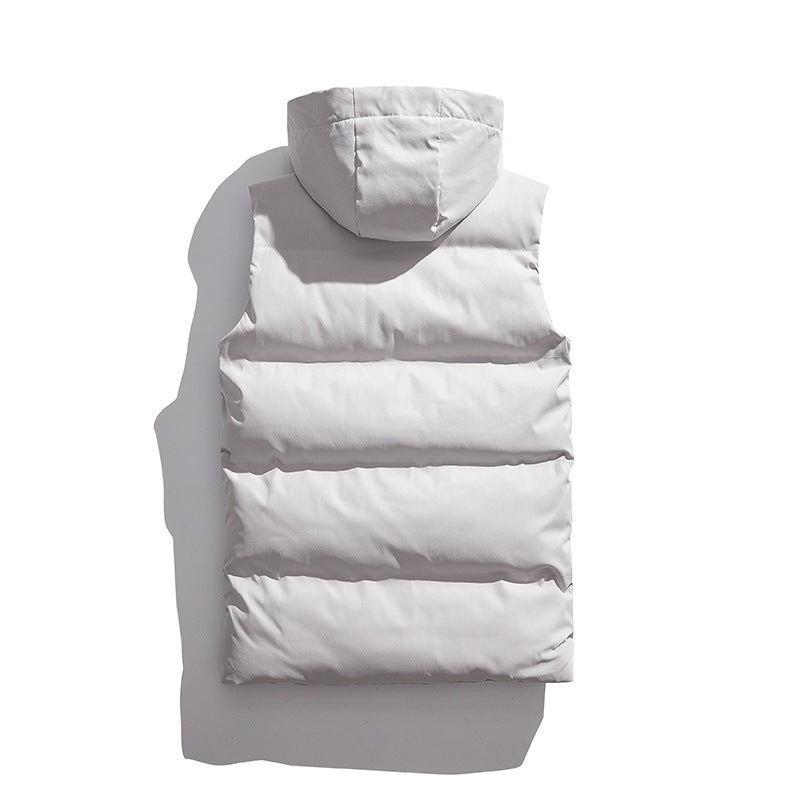 Ladies quilted thermal insulating vest with removable hood Amarae