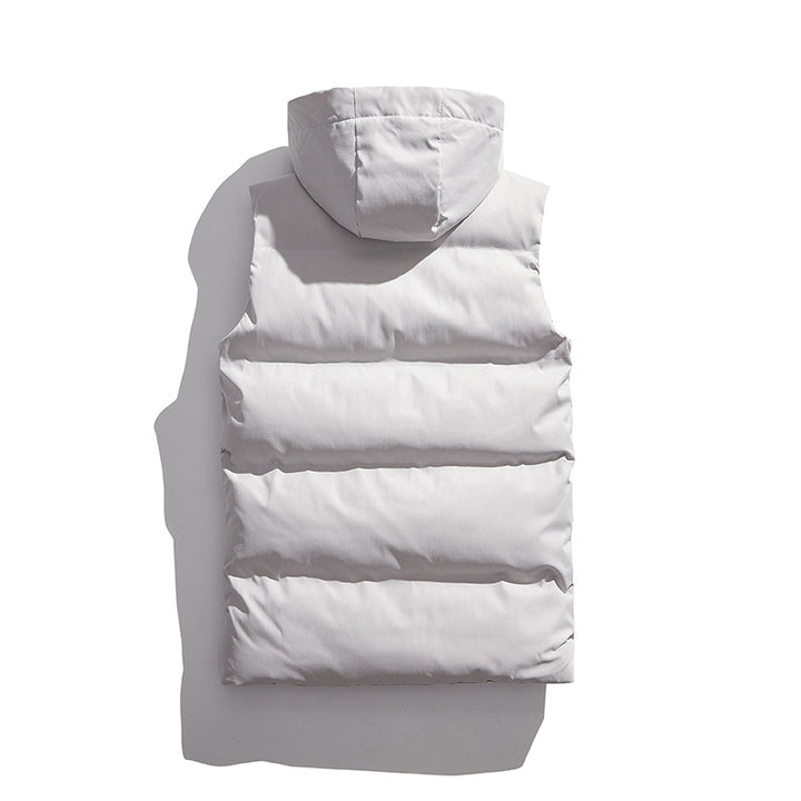 Ladies quilted thermal insulating vest with removable hood Amarae
