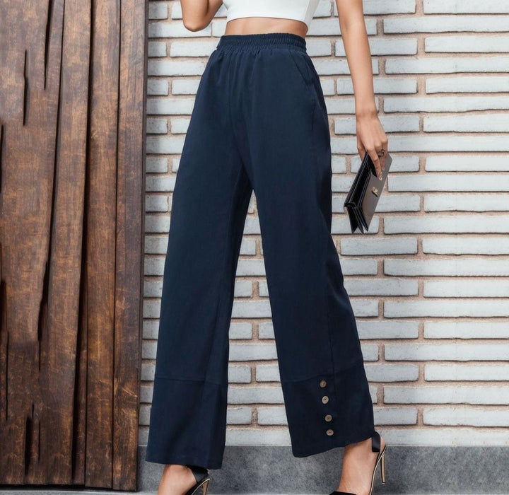 Ladies Large Culotte with fashionable button details Lune London