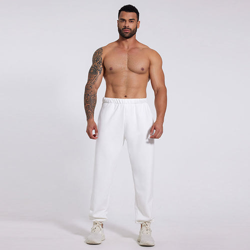 Men's sporty casual pants with elastic waistband and practical side pockets Chic & Stil