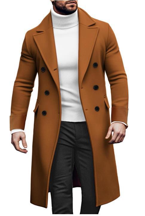 Elegant double coat for men with wide lapels and practical pockets Amarae