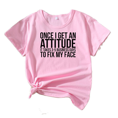 Ladies Casual Attitude Statement T-shirt Amarae