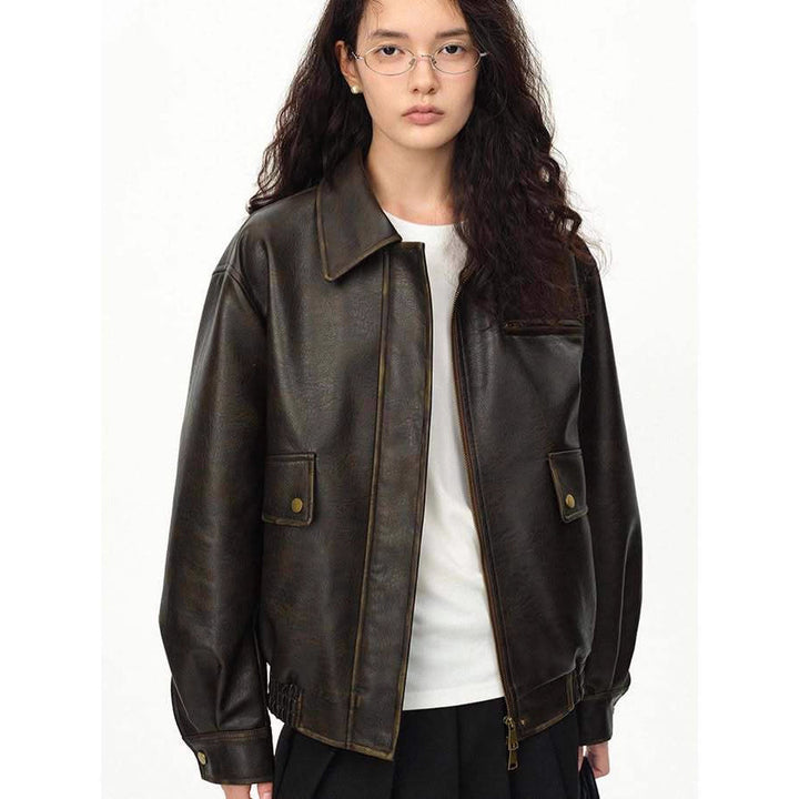 Lune London Casual Leather Jacket for Women