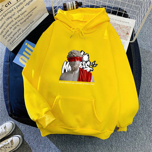 Women’s hoodie with modern graphic print and inspiring lettering Chic & Stil