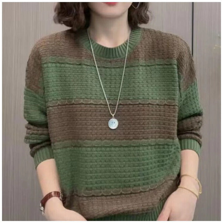Pull en tricot pour femmes avec un design texturé et une coupe décontractée Lune London