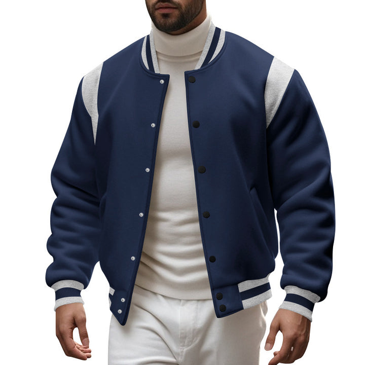 Casual college jacket for men with contrasting details Lune London