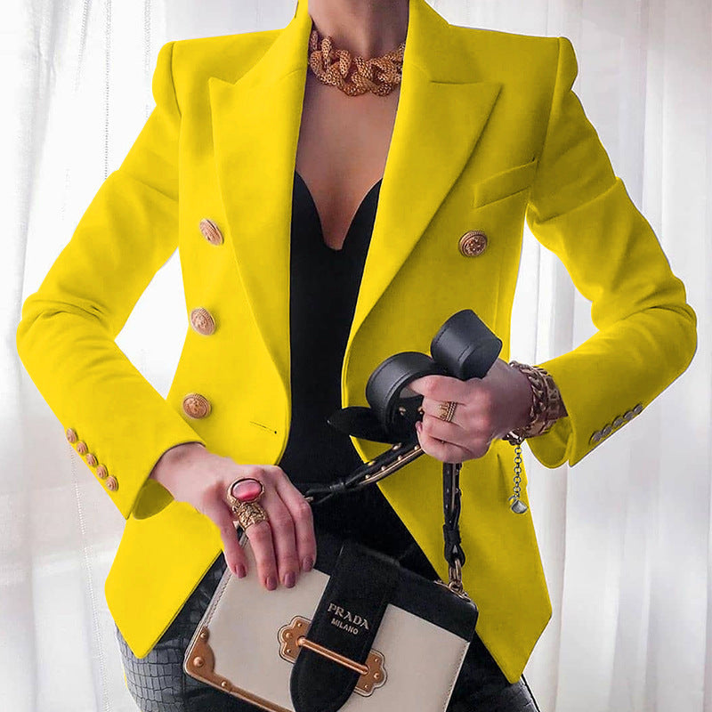 Women Elegant double-breasted jacket with fitted cut Lune London