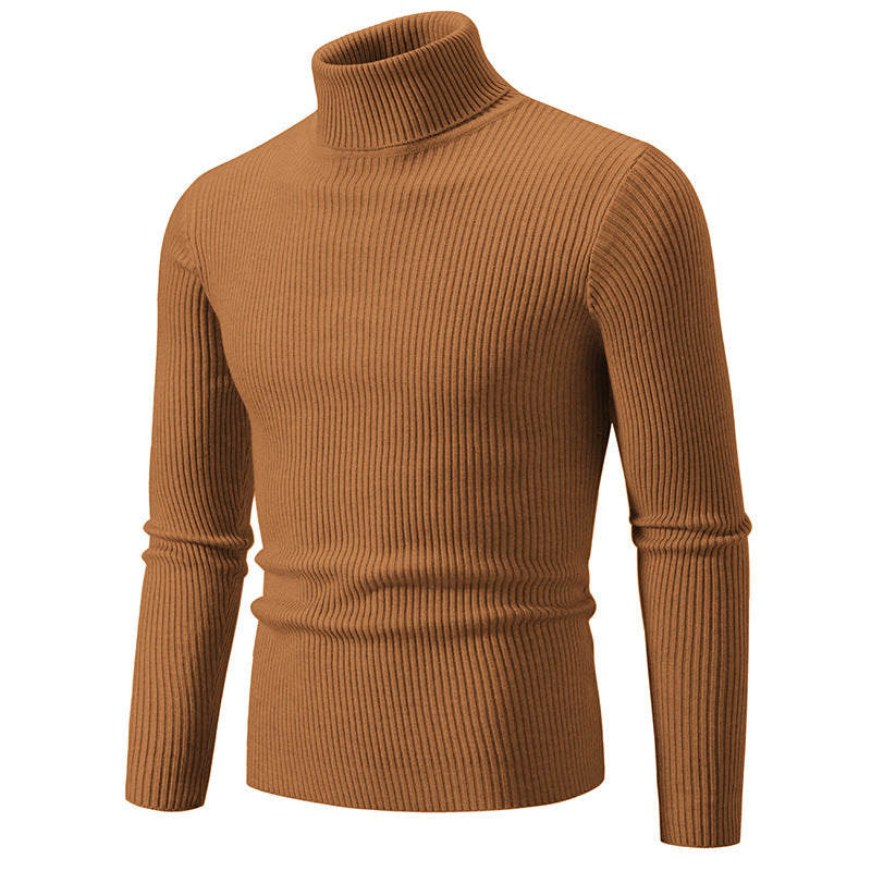 Trendy turtleneck sweater for men with a fine ribbed structure Lune London