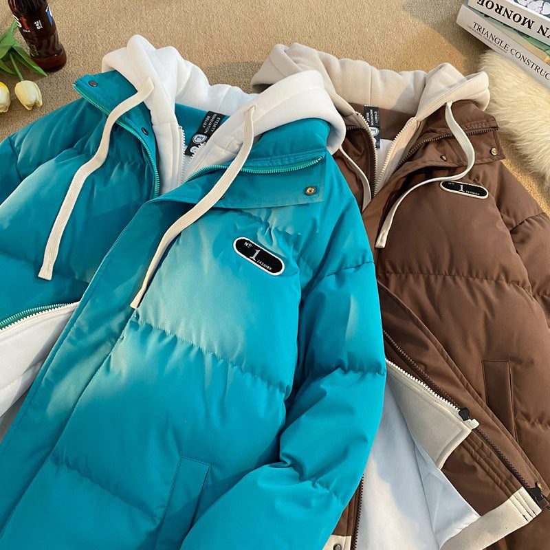 Ladies stylish quilted jacket with integrated hoodie Amarae