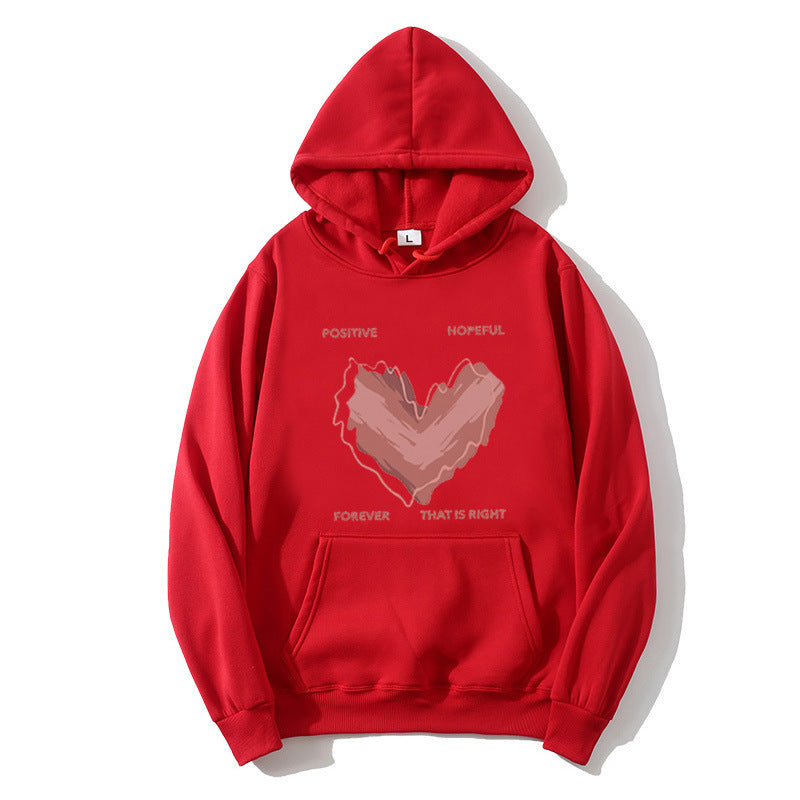 Women's hoodie with inspiring heart motif Chic & Stil