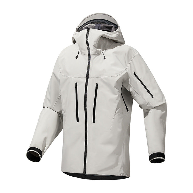 Waterproof outdoor jacket for men with ventilated inserts Chic und Stil
