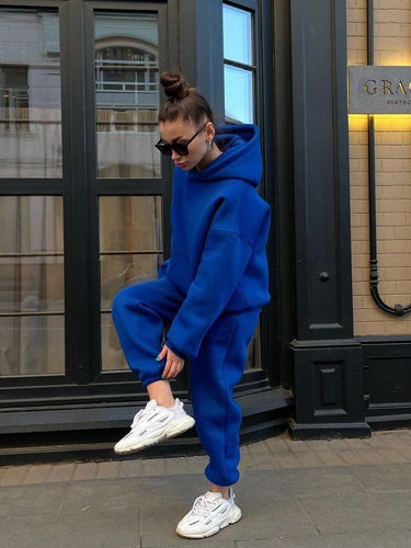 Ladies Comfortable Hoodie and Jogging Set Amarae