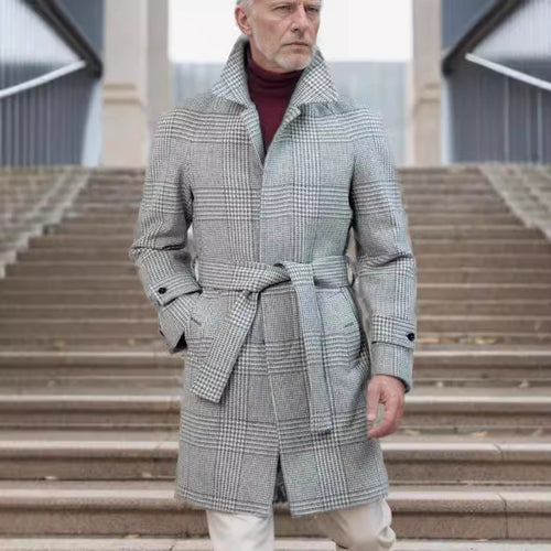 Fashionable trench coat for men with practical pockets and modern fit Amarae