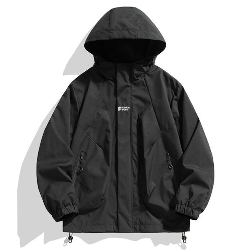 Waterproof sports jacket for men with adjustable hood Amarae