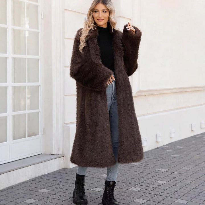 Ladies oversized soft coat with modern cut Amarae