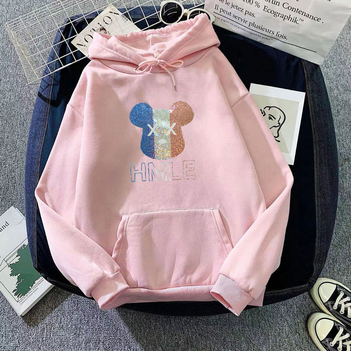 Women's hoodie with artistic bear motif Chic & Stil