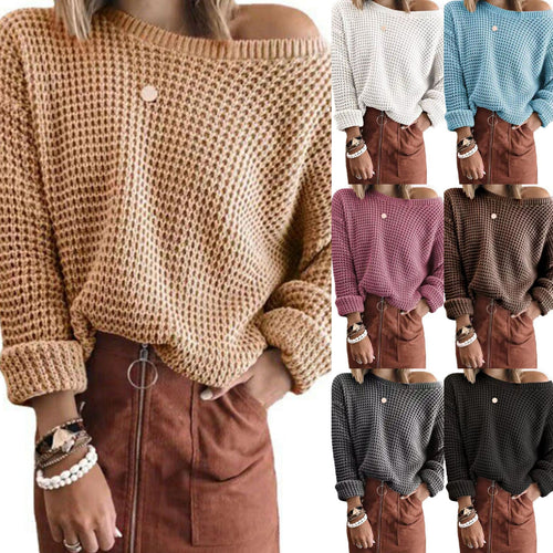 Oversized casual women's knit sweater with a sleeveless design Amarae