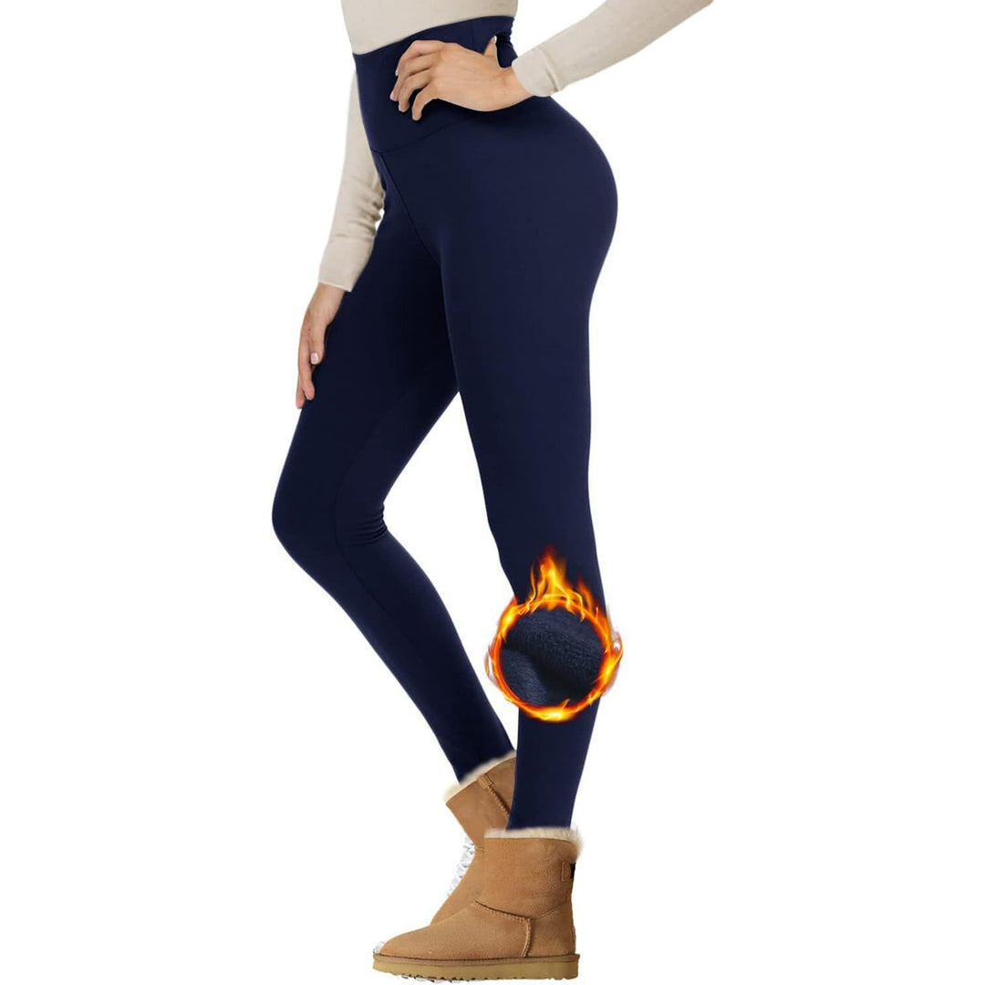 Women's Fleece-lined Thermal Leggings with High Waist and Figure-shaping Stretch Amarae