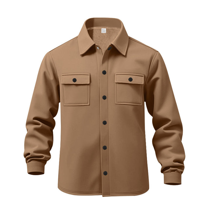 Trendy flannel jacket for men with practical pockets Lune London