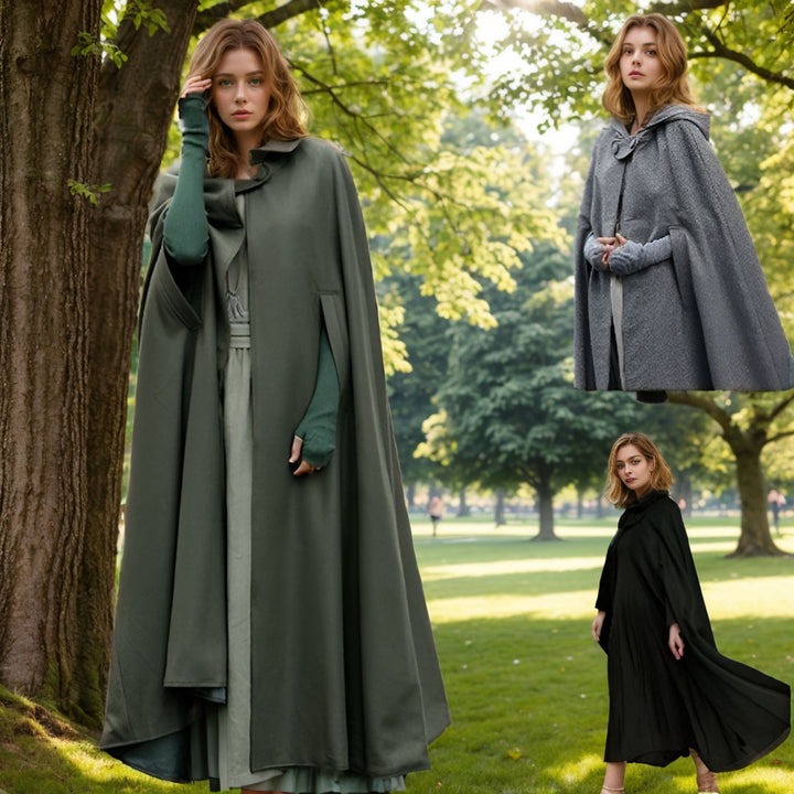 Elegant women's coat with hood made of high-quality fabric Lune London