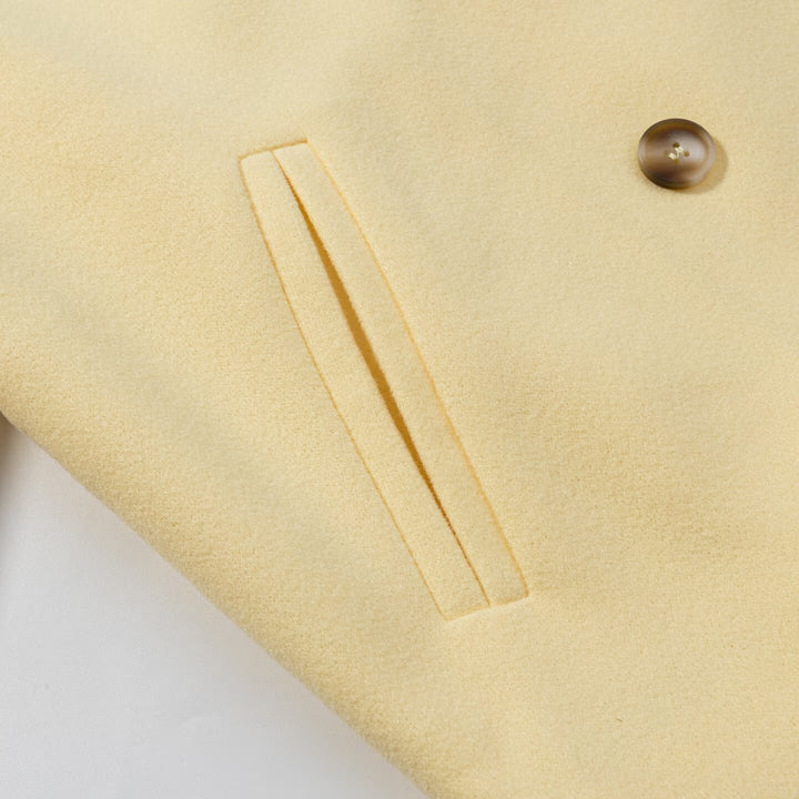 Fashionable short women's jacket with double-breasted buttons and practical pockets Lune London